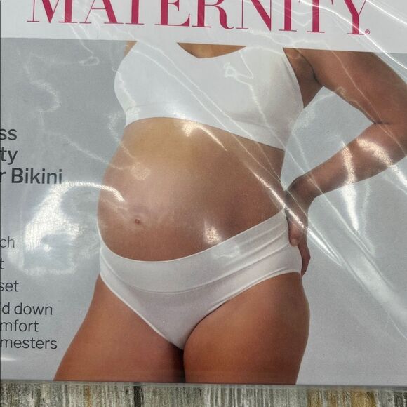 Women’s Destination Maternity Foldover Bikini Panty 2, 3-Packs Size M - Picture 3 of 6